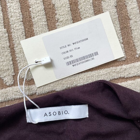 ASOBIO - Off-the-Shoulder Knit Top - Plum - XSmall - Picture 4 of 5